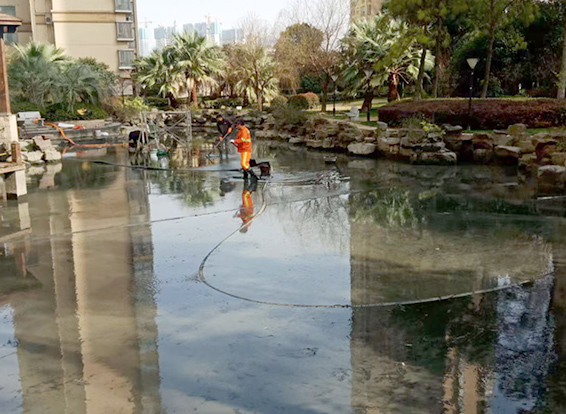 沈阳景观池淤泥清理